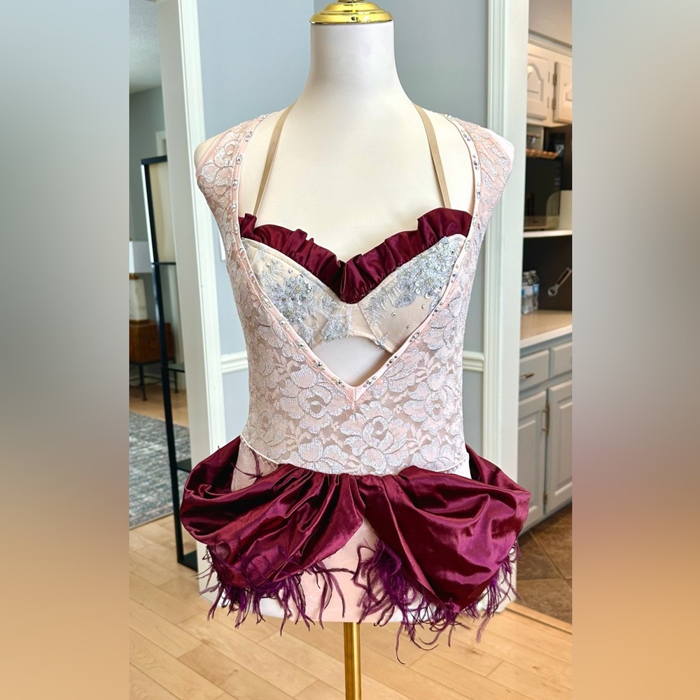 Pink lace costume AS
